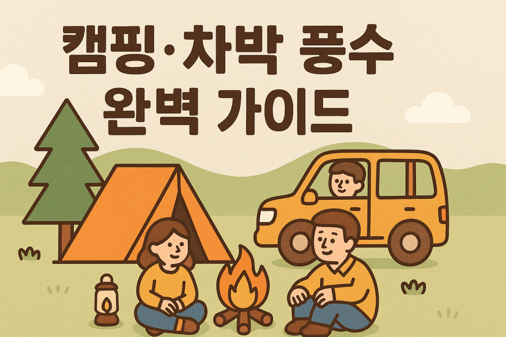 캠핑 차박 풍수