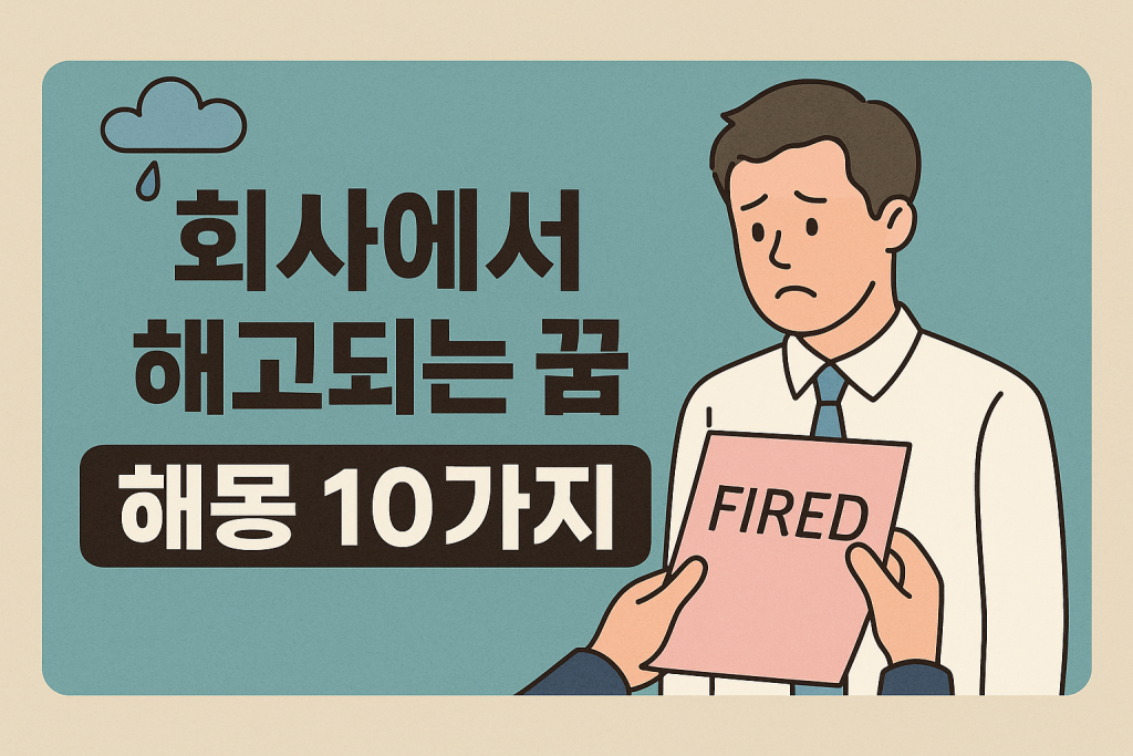 회사에서 해고