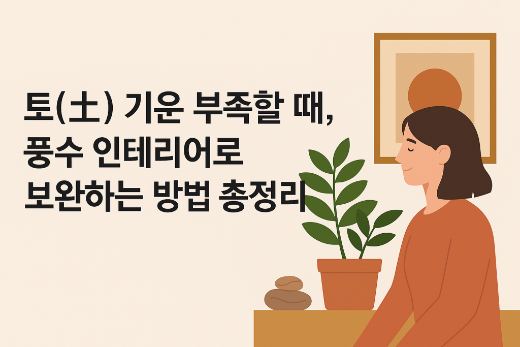 토(土) 기운 부족할 때