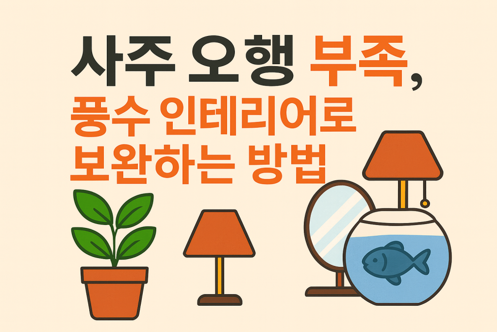 사주 오행 부족