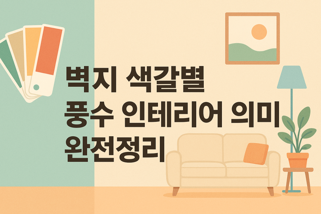 벽지 색깔별 풍수