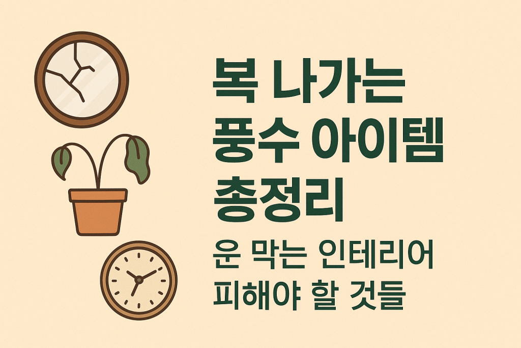 복 나가는 풍수 아이템