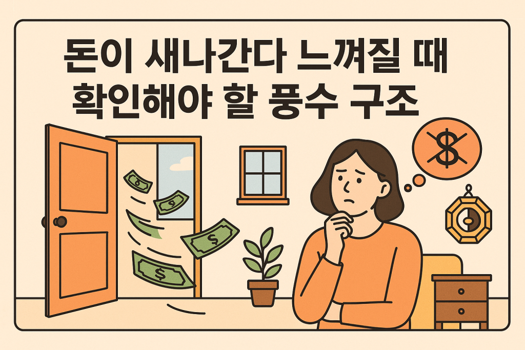 돈이 새나간다 느껴질 때 확인