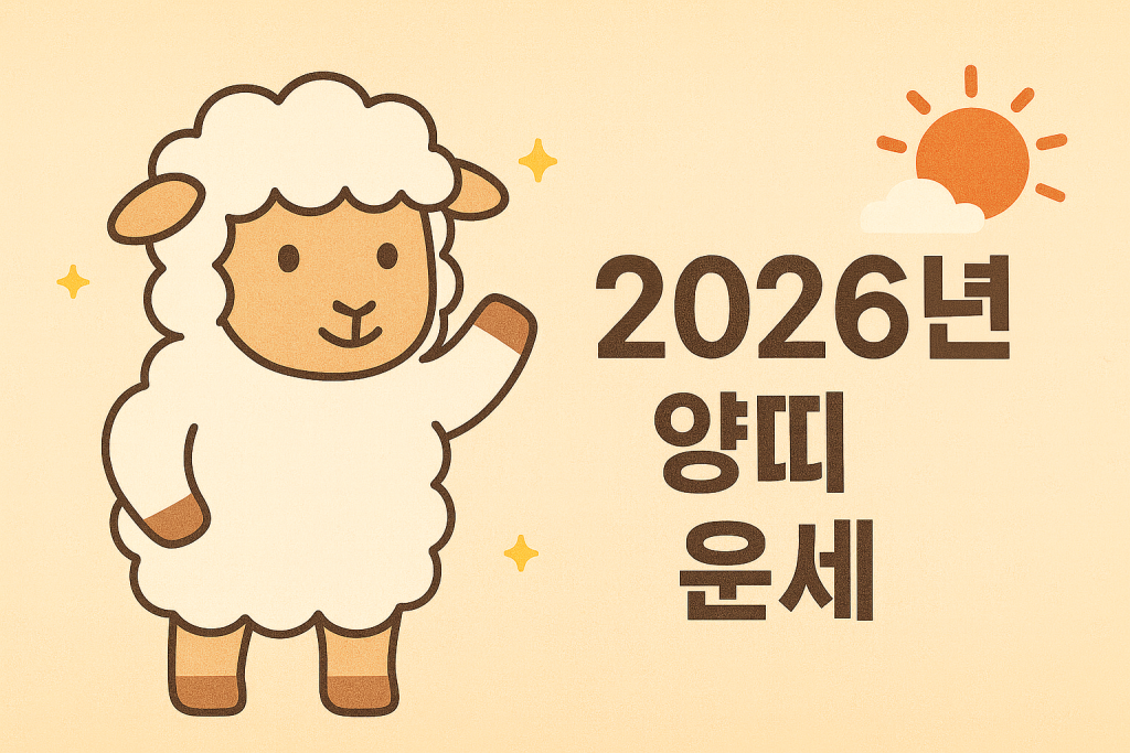 2026년 양띠 운세｜연애·금전·직업운 전체 흐름과 핵심 메시지 - GoodDay